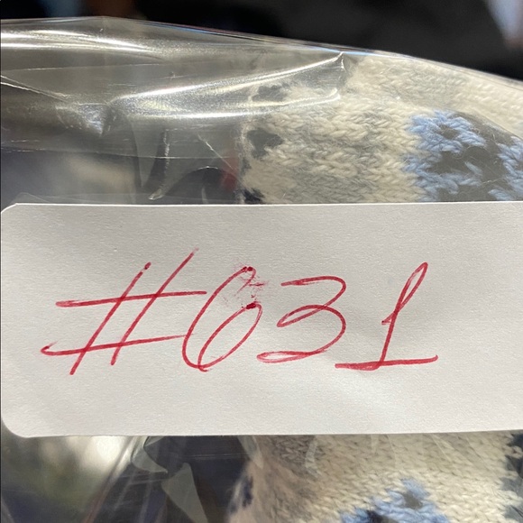 NWT L.L. Bean Nordic Blue and White Cardigan - Picture 9 of 9